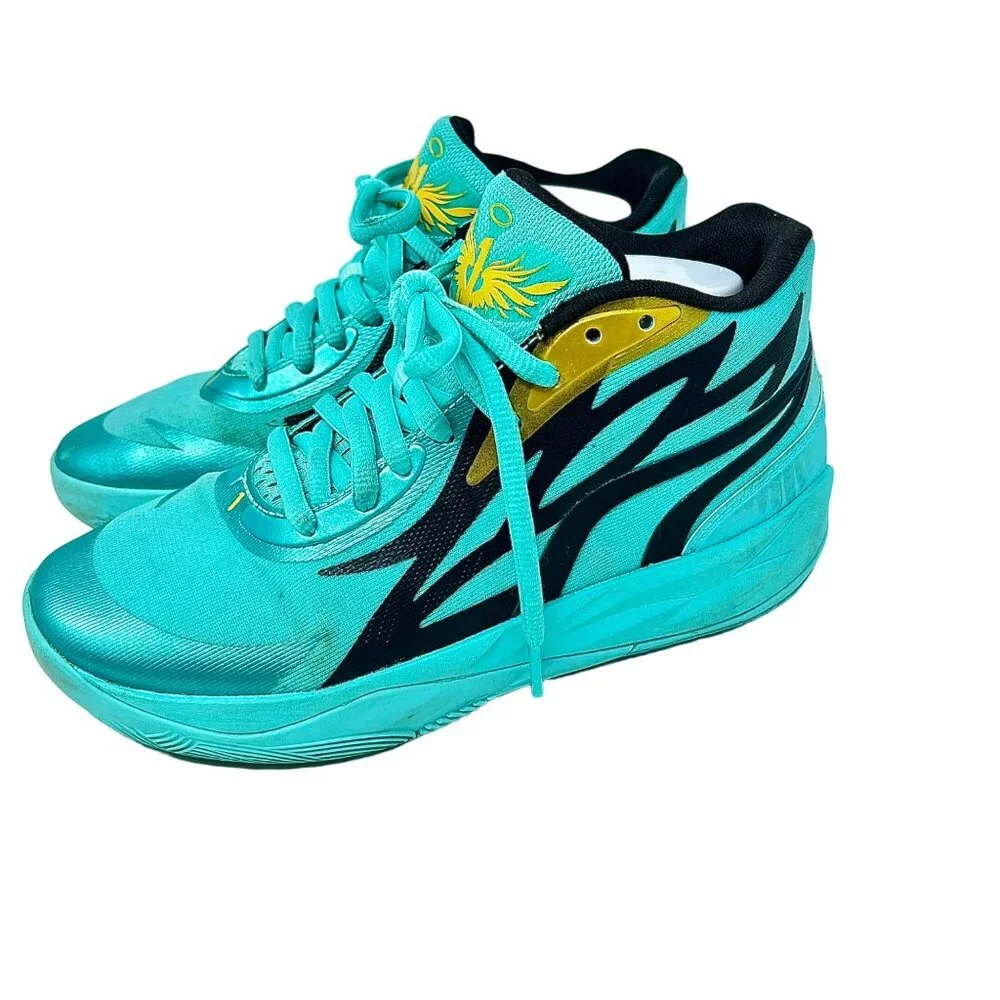 Puma Mens LaMelo Ball PE Honeycomb Elektro‎ Aqua Blue 377616-01 Sneaker US Sz 6